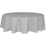 French Perle Solid Dove Grey 70x70 Round Tablecloth