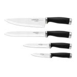 Epicure Black 4-Piece Soft-Grip Cutlery Set