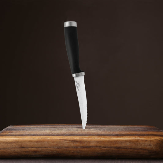 Epicure Black Steak Knives, Set of 4