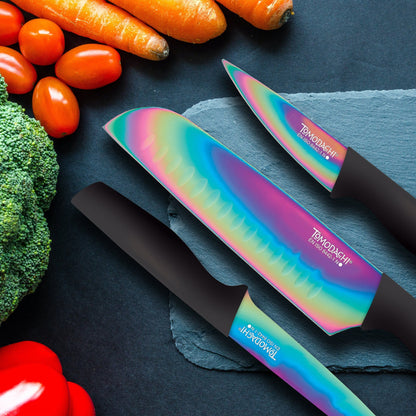 Rainbow Black 12-Piece Cutlery Set