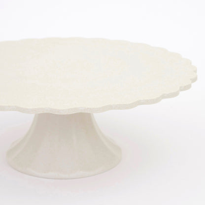 Bamboo Cream Small Cake Stand