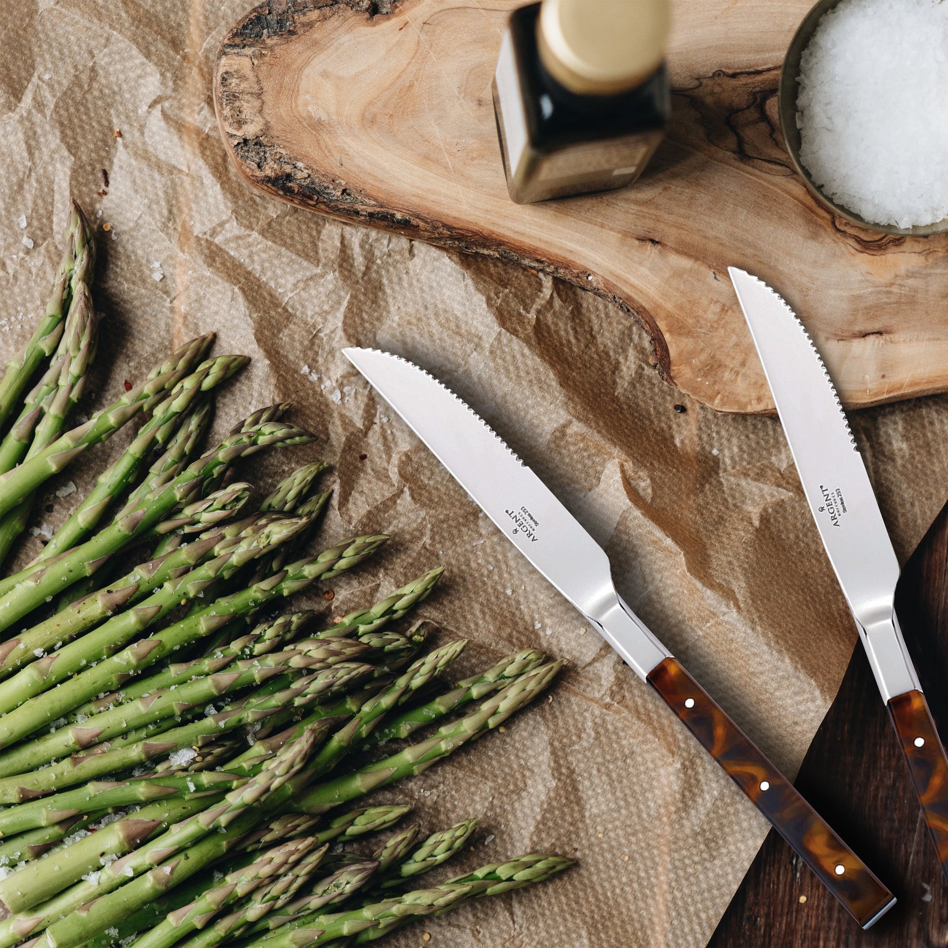 Tortoise Steak Knives, Set of 4