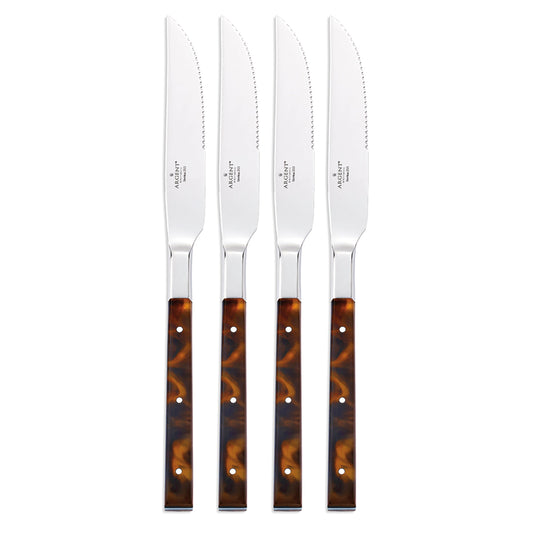 Tortoise Steak Knives, Set of 4