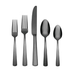 Aptitude Midnight Glossy 20-Piece Flatware Set